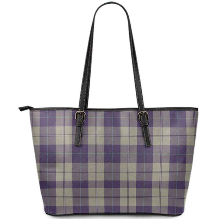 Scottish Cunningham Dress Blue Dancers Clan Tartan Leather Tote Tartan Plaid