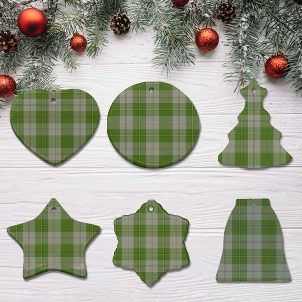 Scottish Cunningham Dress Green Dancers Clan Tartan Ceramic Ornament All Tartan Plaid