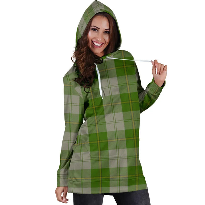 Scottish Cunningham Dress Green Dancers Clan Tartan Hoodie Dress