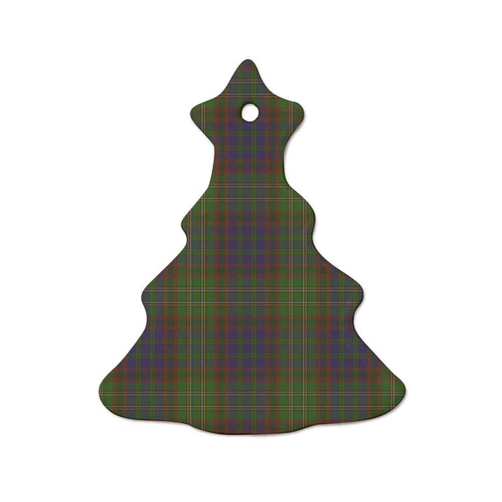 Scottish Cunningham Hunting Modern Clan Tartan Ceramic Ornament  Tree Shape Tartan Plaid