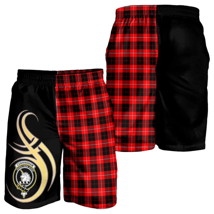 Scottish Cunningham Modern Clan Crest Tartan Believe in Me Men's Shorts