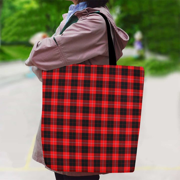 Scottish Cunningham Modern Clan Tartan Canvas Bag With Shoulder Strap Tartan Plaid 2