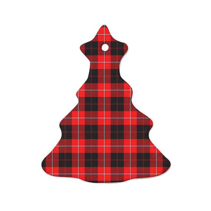 Scottish Cunningham Modern Clan Tartan Ceramic Ornament  Tree Shape Tartan Plaid