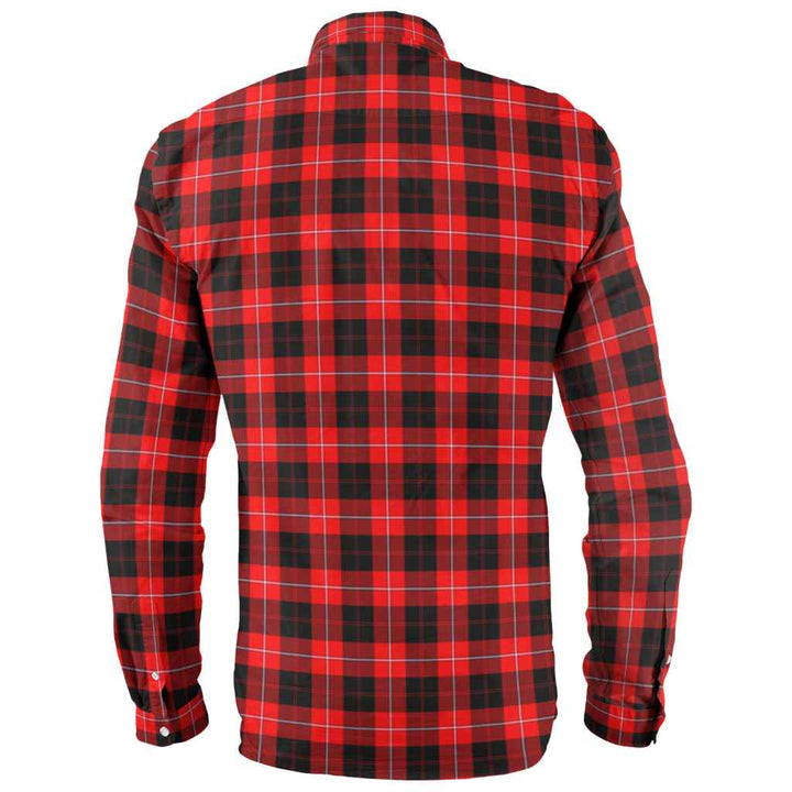 Scottish Cunningham Modern Clan Tartan Long Sleeve Shirt Back Side Tartan Plaid