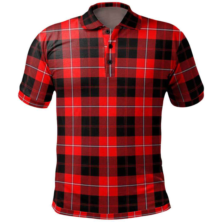 Scottish Cunningham Modern Clan Tartan Polo Shirt Front Side Tartan Plaid