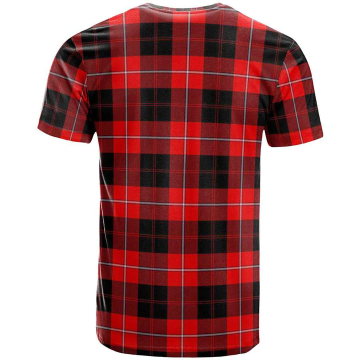 Scottish Cunningham Modern Clan Tartan T-Shirt Back Side Tartan Plaid