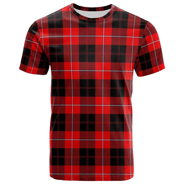Scottish Cunningham Modern Clan Tartan T-Shirt Front Side Tartan Plaid