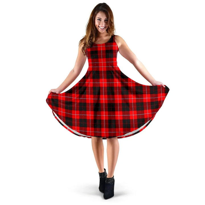 Scottish Cunningham Modern Clan Tartan Women Midi Dress