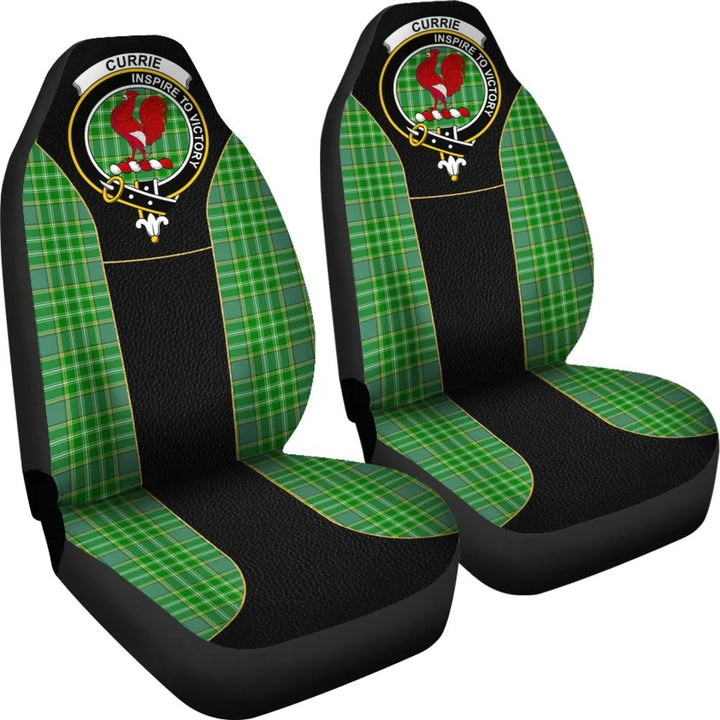 Scottish Currie Clan Crest Tartan Car Seat Covers - Special Style 4
