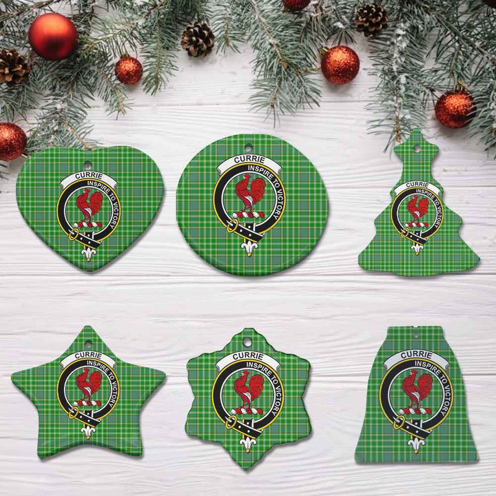 Scottish Currie Clan Crest Tartan Ceramic Ornament All Tartan Plaid