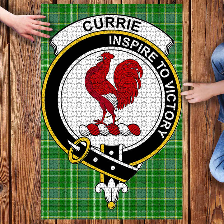 Scottish Currie Clan Crest Tartan Jigsaw Puzzle 3