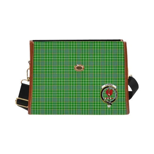 Scottish Currie Clan Crest Tartan Waterproof Canvas Bag Tartan Plaid 2