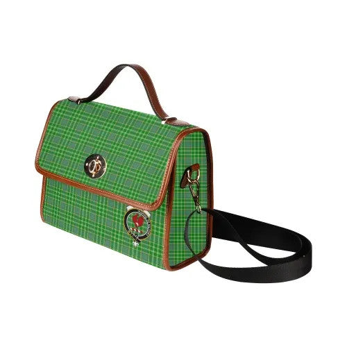 Scottish Currie Clan Crest Tartan Waterproof Canvas Bag Tartan Plaid 4