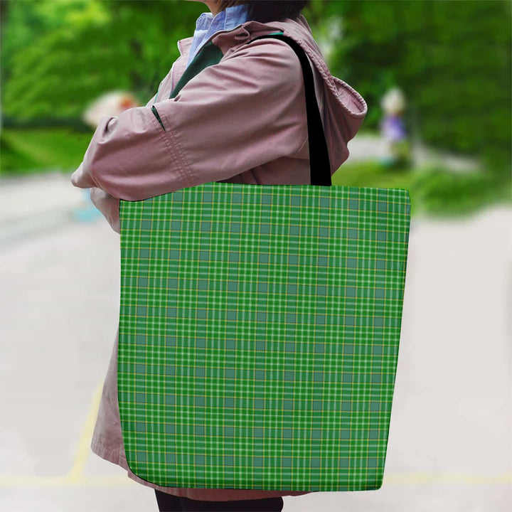 Scottish Currie Clan Tartan Canvas Bag With Shoulder Strap Tartan Plaid 2