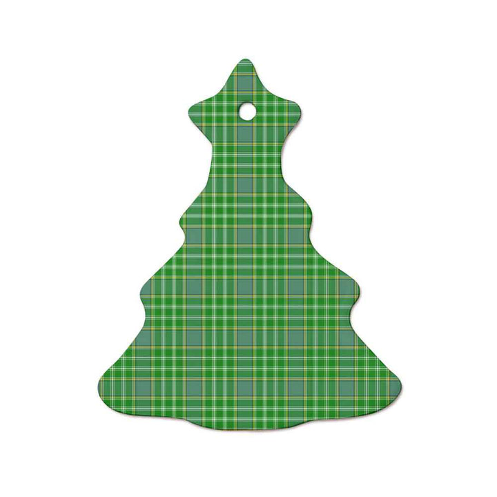 Scottish Currie Clan Tartan Ceramic Ornament  Tree Shape Tartan Plaid