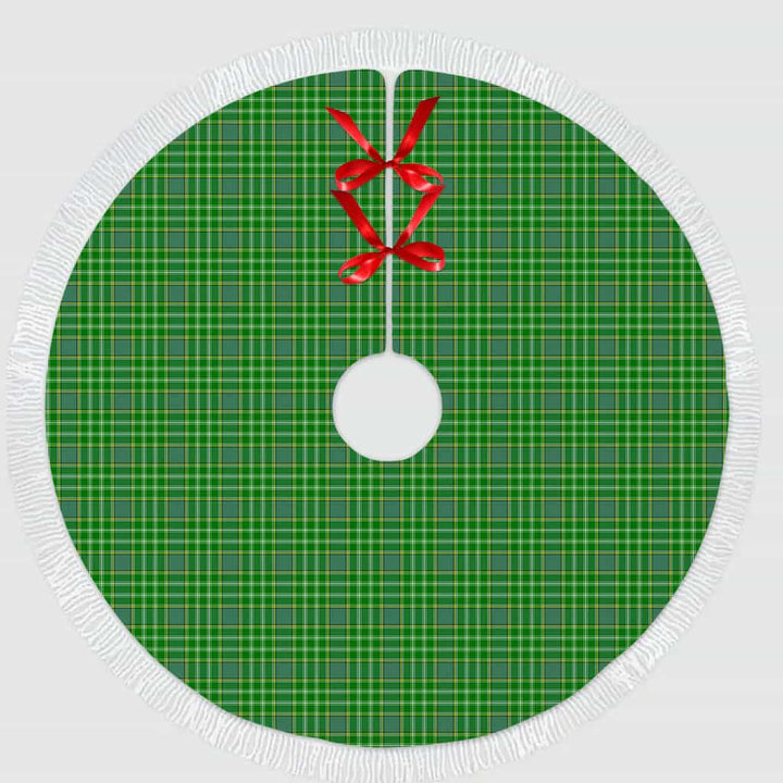Scottish Currie Clan Tartan Christmas Tree Skirt Tassels 1 Tartan Plaid