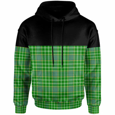 Scottish Currie Clan Tartan Hoodie - Horizontal Style Front Side Tartan Plaid