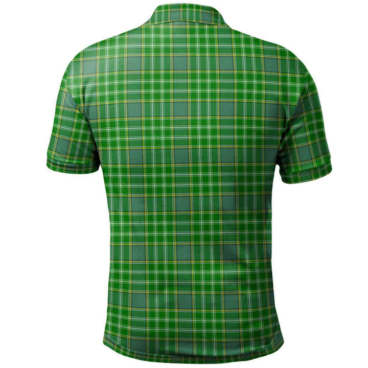Scottish Currie Clan Tartan Polo Shirt Back Side Tartan Plaid