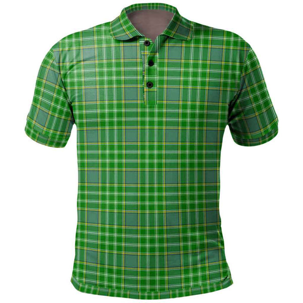 Scottish Currie Clan Tartan Polo Shirt Front Side Tartan Plaid
