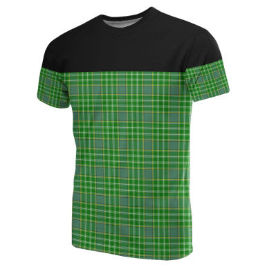 Scottish Currie Clan Tartan T-Shirt Horizontal Style Front Side Tartan Plaid