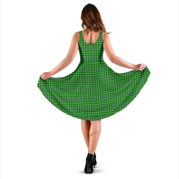 Scottish Currie Clan Tartan Women Midi Dress
