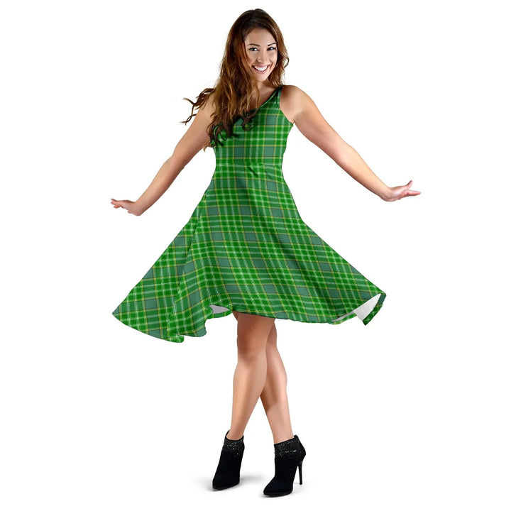 Scottish Currie Clan Tartan Women Midi Dress