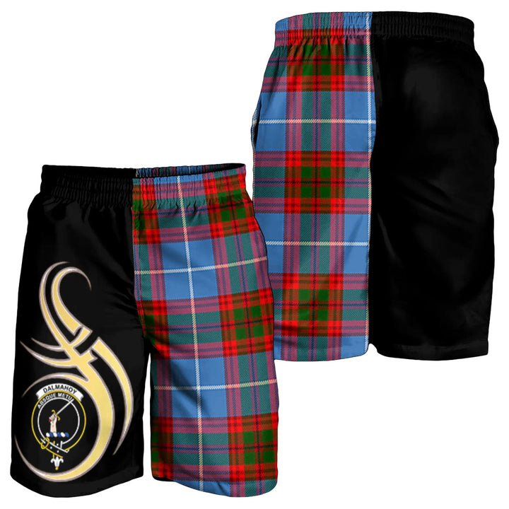 Scottish Dalmahoy Clan Crest Tartan Believe in Me Men's Shorts