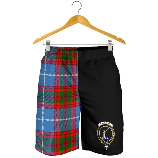 Scottish Dalmahoy Clan Crest Tartan Half of Me Men's Shorts
