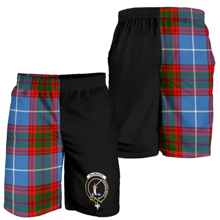 Scottish Dalmahoy Clan Crest Tartan Half of Me Men's Shorts