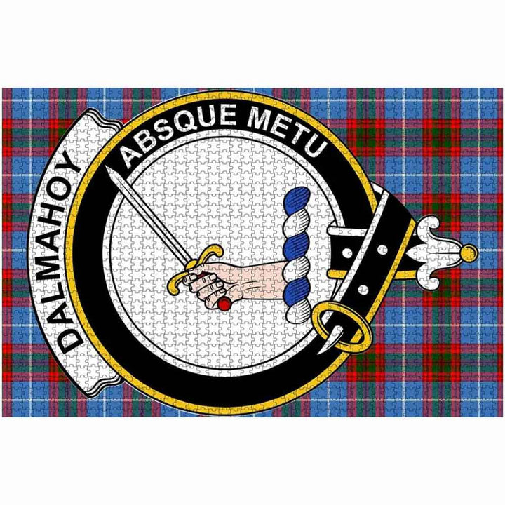Scottish Dalmahoy Clan Crest Tartan Jigsaw Puzzle 2