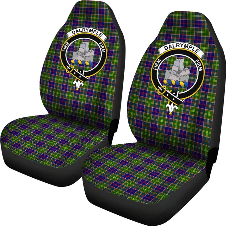 Scottish Dalrymple Clan Crest Tartan Car Seat Covers 1
