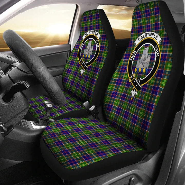 Scottish Dalrymple Clan Crest Tartan Car Seat Covers 2