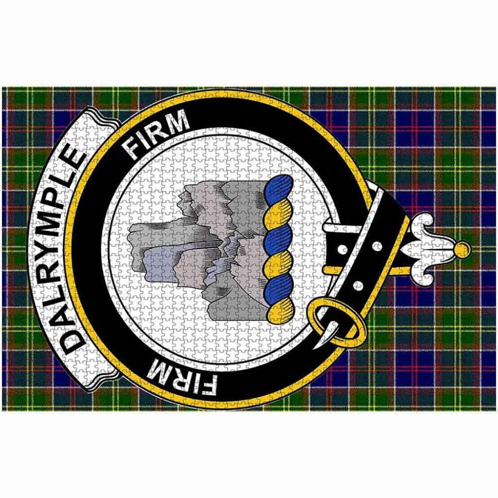 Scottish Dalrymple Clan Crest Tartan Jigsaw Puzzle 2