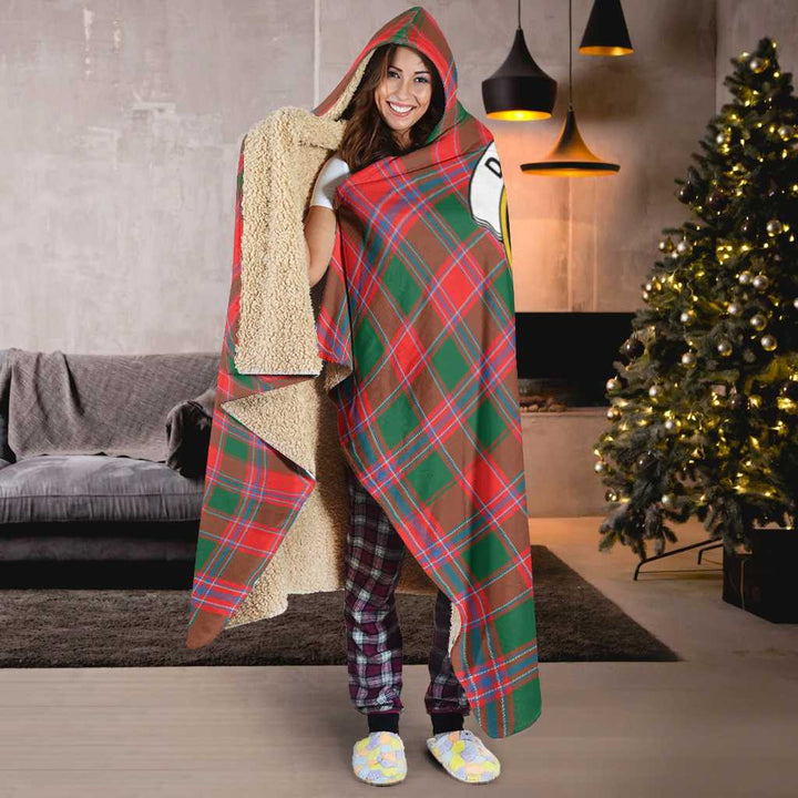 Scottish Dalziel Clan Crest Tartan Hooded Blanket Tartan Plaid 6