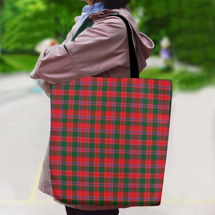 Scottish Dalziel Modern Clan Tartan Canvas Bag With Shoulder Strap Tartan Plaid 2