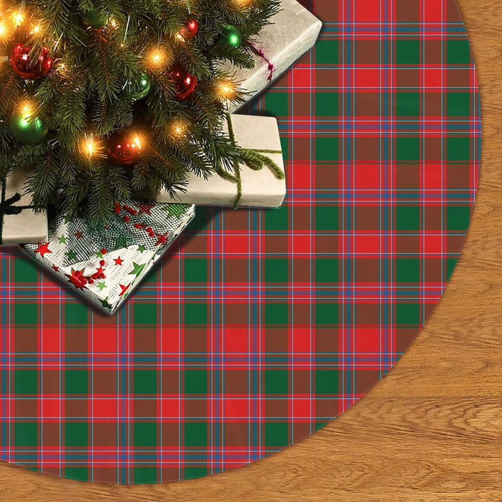 Scottish Dalziel Modern Clan Tartan Christmas Tree Skirt No Tassels 2 Tartan Plaid