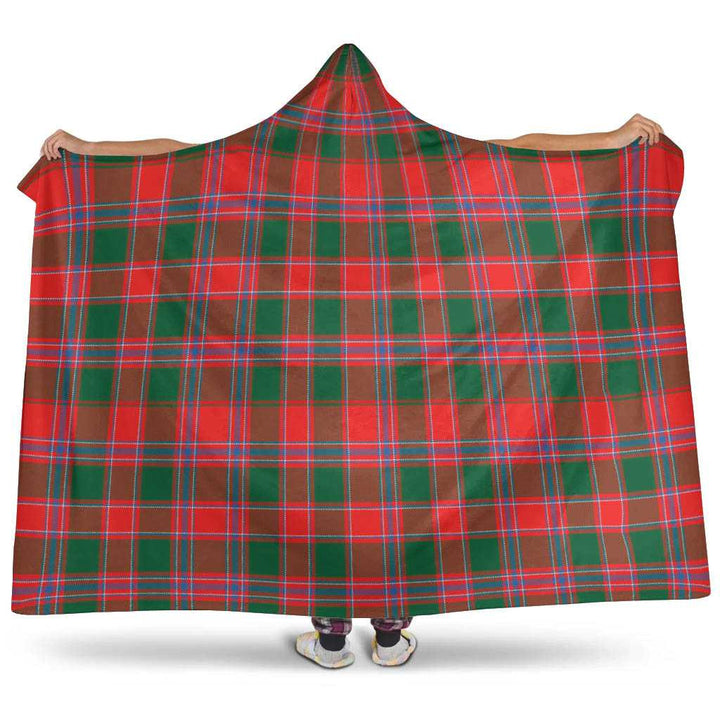 Scottish Dalziel Modern Clan Tartan Hooded Blanket Tartan Plaid 1