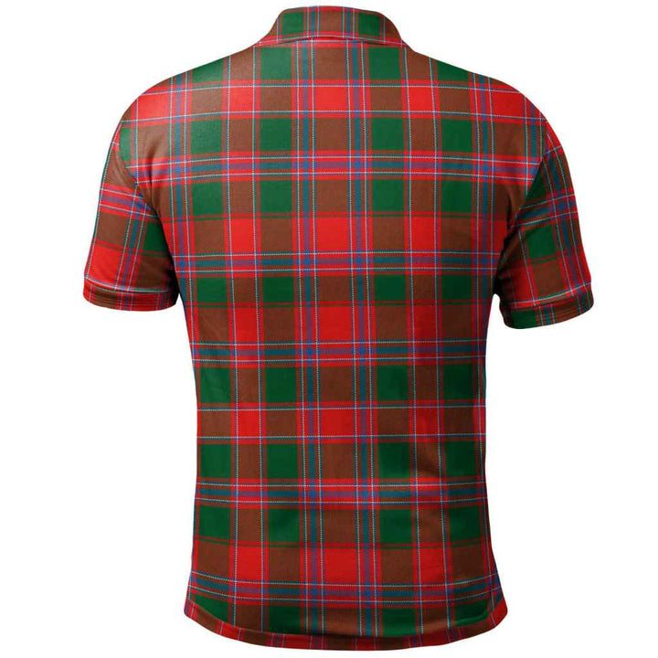 Scottish Dalziel Modern Clan Tartan Polo Shirt Back Side Tartan Plaid
