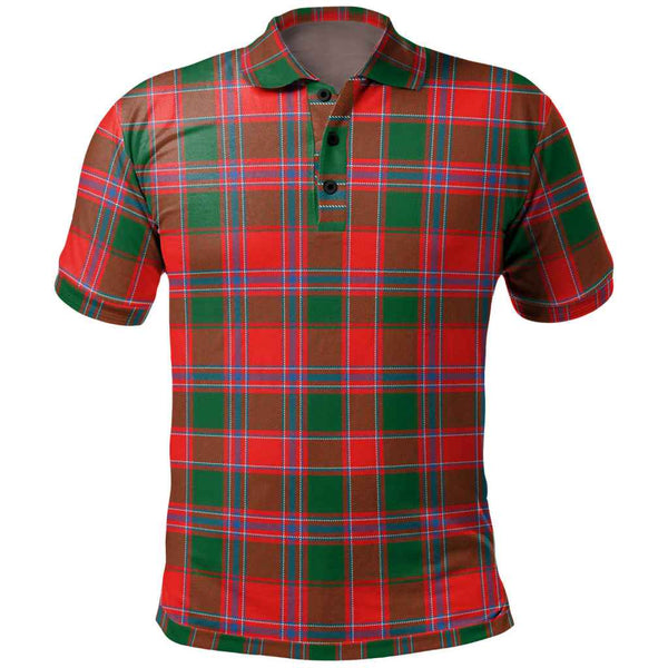 Scottish Dalziel Modern Clan Tartan Polo Shirt Front Side Tartan Plaid