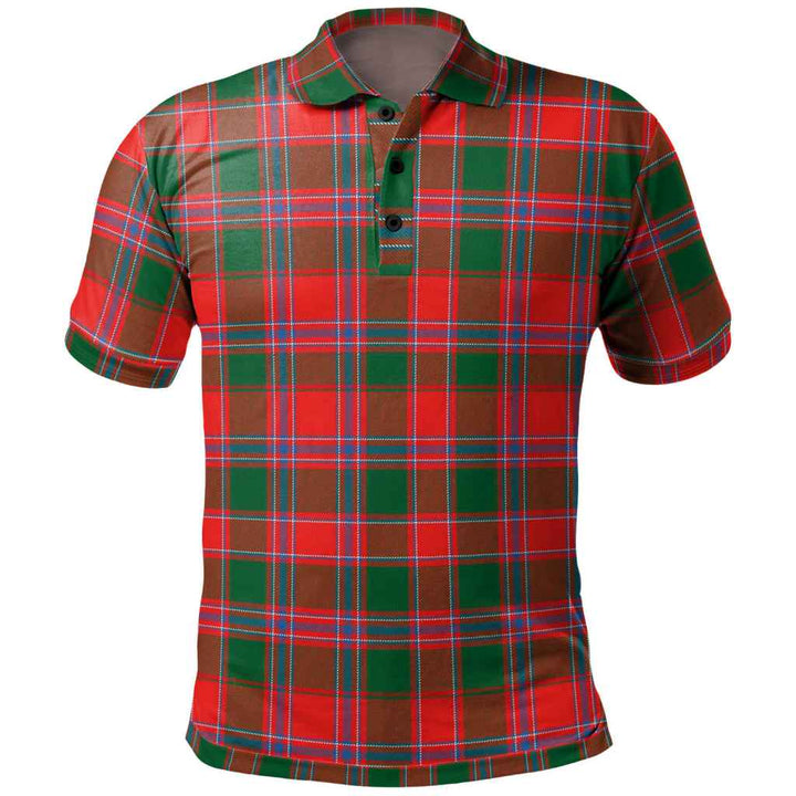 Scottish Dalziel Modern Clan Tartan Polo Shirt Front Side Tartan Plaid