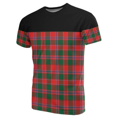 Scottish Dalziel Modern Clan Tartan T-Shirt Horizontal Style Front Side Tartan Plaid