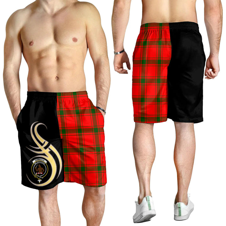 Scottish Darroch Clan Crest Tartan Believe in Me Men's Shorts