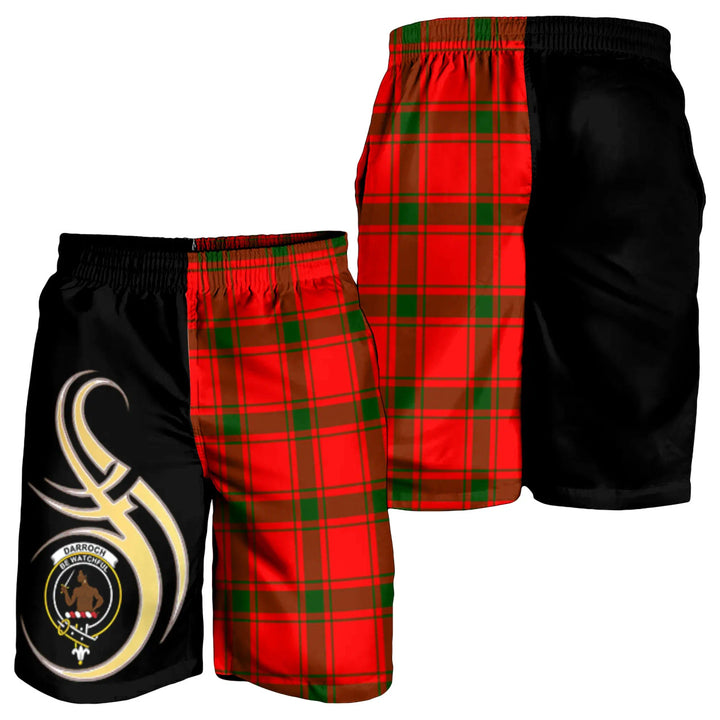 Scottish Darroch Clan Crest Tartan Believe in Me Men's Shorts