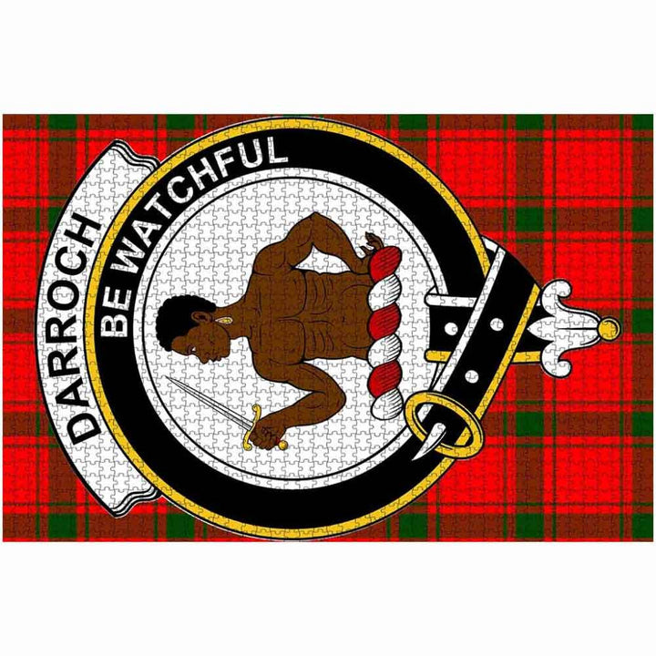 Scottish Darroch Clan Crest Tartan Jigsaw Puzzle 2