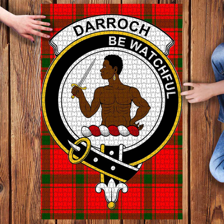 Scottish Darroch Clan Crest Tartan Jigsaw Puzzle 3