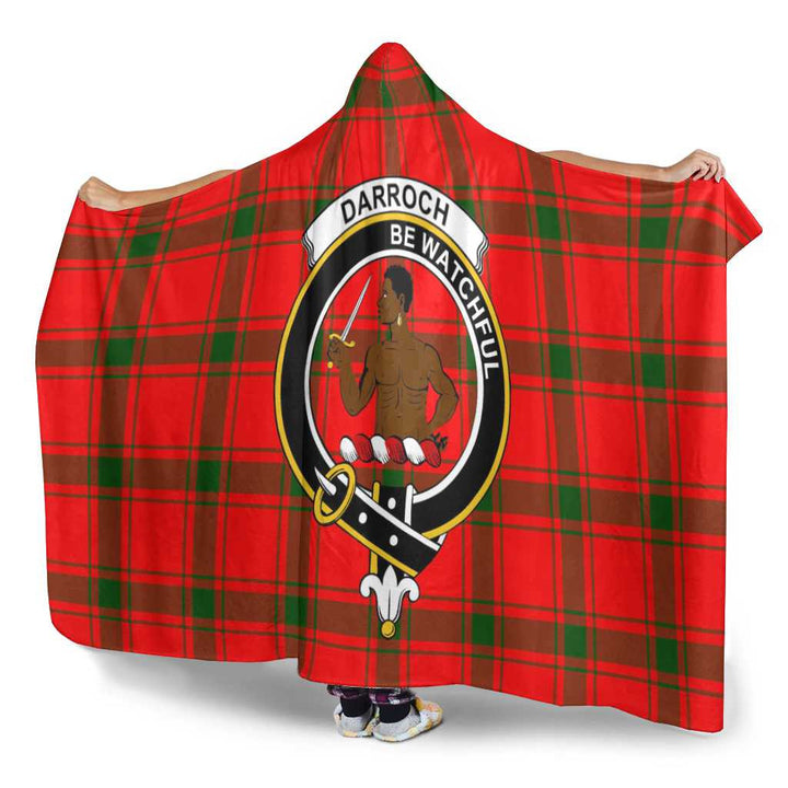 Scottish Darroch (Gourock) Clan Crest Tartan Hooded Blanket Tartan Plaid 3