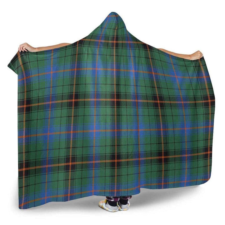 Scottish Davidson Ancient Clan Tartan Hooded Blanket Tartan Plaid 2