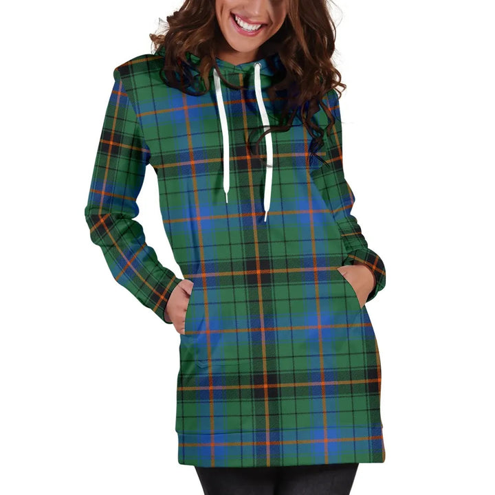 Scottish Davidson Ancient Clan Tartan Hoodie Dress