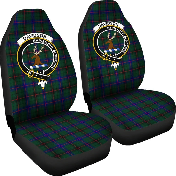 Scottish Davidson Clan Crest Tartan Car Seat Covers 4