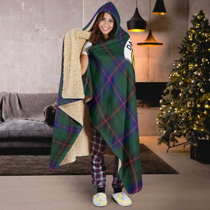 Scottish Davidson Clan Crest Tartan Hooded Blanket Tartan Plaid 6
